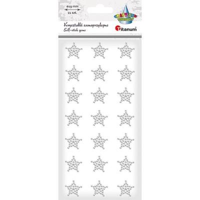 Opakowanie Kryształki samoprzylepne gwiazdki 19x19mm 21szt