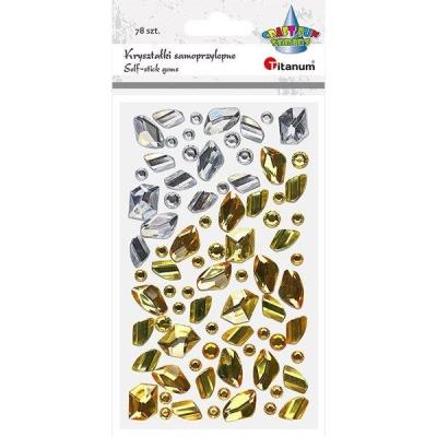 Opakowanie Kryształki samoprzylepne kamyki mix 79szt
