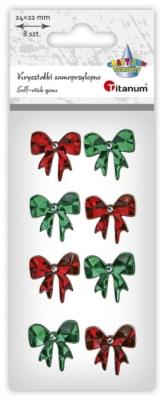 Opakowanie Kryształki samoprzylepne Kokardki 8szt