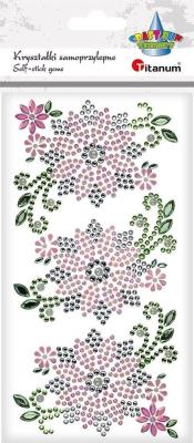 Opakowanie Kryształki samoprzylepne Kwiaty 5szt
