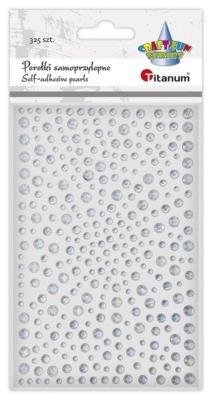 Opakowanie Kryształki samoprzylepne Okrągłe srebrne 325szt