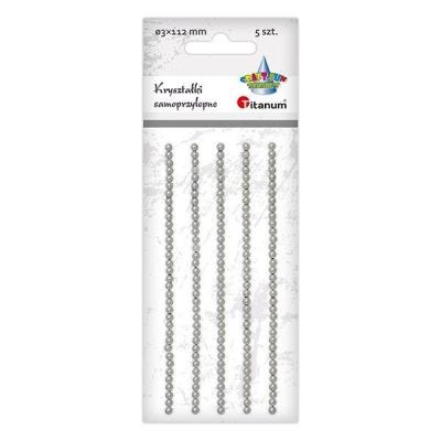 Opakowanie Kryształki samoprzylepne perełki białe 35szt