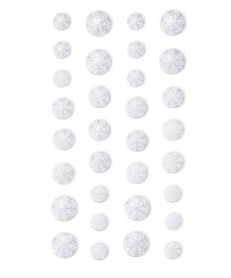 Opakowanie Kryształki samoprzylepne śniezynka 32szt