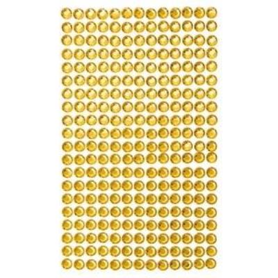 Okładka książki Kryształki samoprzylepne yellow 6mm 260szt