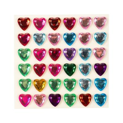 Opakowanie Kryształowe serduszka samoprzylepne 36szt