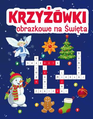 Okładka książki Krzyżówki obrazkowe na Święta