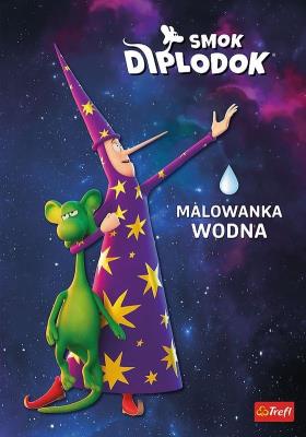 Ks08448 Smok Diplodok. Malowanka wodna. Autor: Opracowanie zbiorowe. SmakLiter.pl Okładka książki Ks08448 Smok Diplodok. Malowanka wodna