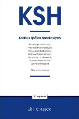 Okładka książki KSH. Kodeks spółek handlowych oraz ustawy towarzyszące