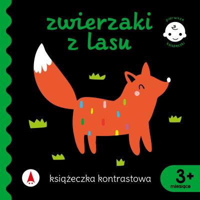Książeczka kontrastowa. Zwierzaki z lasu. Autor: WYDAWNICTWO SKRZAT. SmakLiter.pl Okładka książki Książeczka kontrastowa. Zwierzaki z lasu
