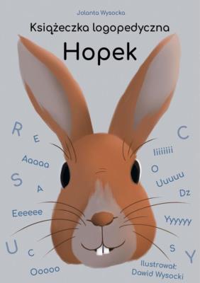 Książeczka logopedyczna Hopek. Autor: Jolanta Wysocka. SmakLiter.pl Okładka książki Książeczka logopedyczna Hopek