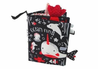 Opakowanie Książeczka miękka zwierzęta morskie czarna