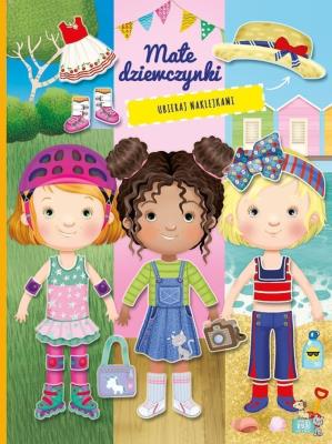 Okładka książki Książeczka z naklejkami. Małe dziewczynki