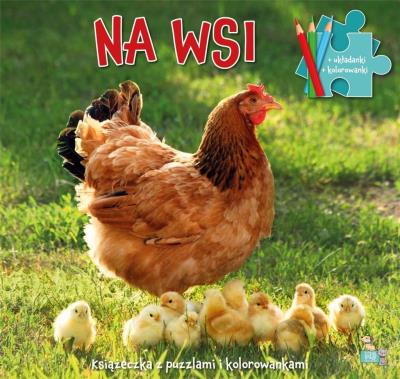 Okładka książki Książeczki z puzzlami i kolorowankami Na wsi