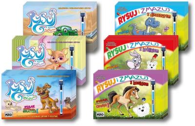 Okładka książki Książka z pisakiem 30szt MIX