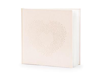 Opakowanie Księga Gości jasno różowa 20,5x20,5cm 22 kartki