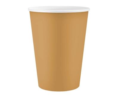 Opakowanie Kubeczki pap. jednokolorowe złote 250ml 6szt