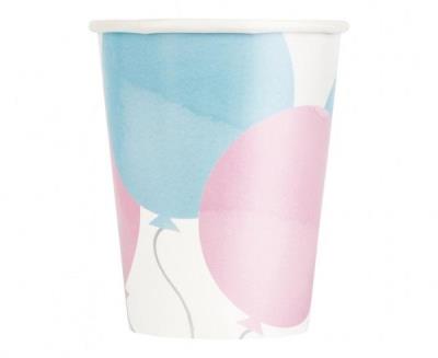 Opakowanie Kubeczki papierowe Gender Party 266ml 8szt