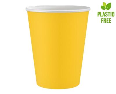 Opakowanie Kubeczki papierowe jednokolorowe żółte 250ml 6szt