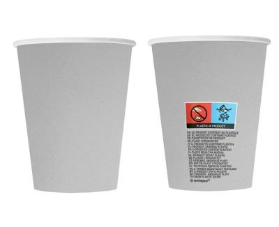 Opakowanie Kubeczki papierowe srebrne 270ml 8szt