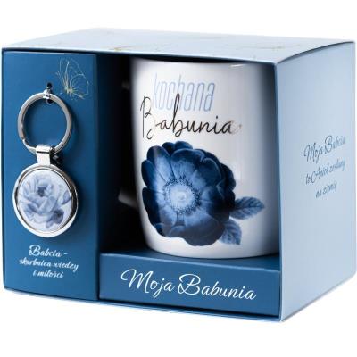 Opakowanie Kubek+Brelok dla Babci z napisem Kochana Babunia