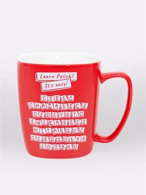 Opakowanie Kubek ceramiczny czerwony Learn Polish! It's easy