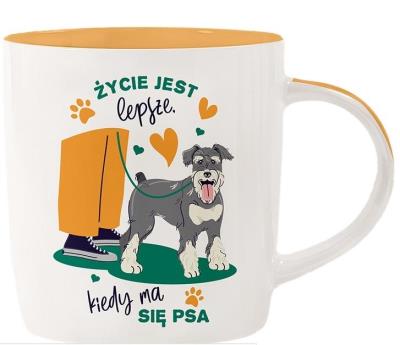 Opakowanie Kubek dla psiarza - Życie jest lepsze, kiedy ma...