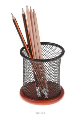 Opakowanie Kubek drewniana podstawa B3341 czarny siatka