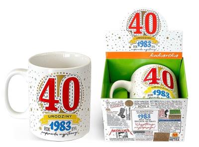 Opakowanie Kubek Gigant Urodziny 40 (1983 rok)