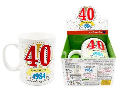 Opakowanie Kubek Gigant Urodziny 40 (1984 rok)