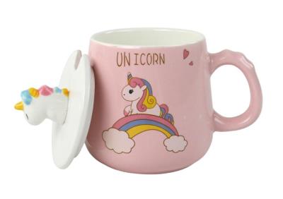 Opakowanie Kubek Jednorożec rózowy łyżeczka przykrywka 350ml