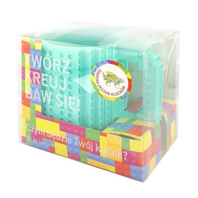 Opakowanie Kubek klockowy niebieski