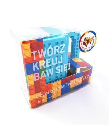 Opakowanie Kubek klockowy różowy