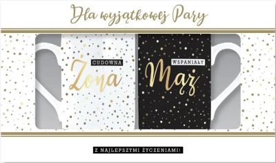 Opakowanie Kubek komplet Cudowna Żona, Wspaniały Mąż