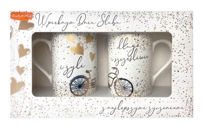 Opakowanie Kubek komplet Q Ślub Żyli długo i szczęśliwie...