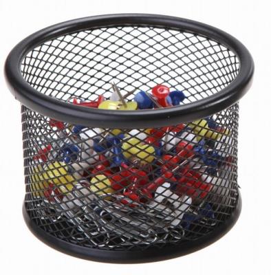 Opakowanie Kubek na spinacze okrągły średni czarny