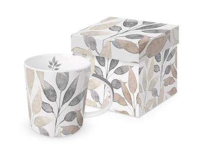 Opakowanie Kubek porcelanowy Liście Skandynawskie 350ml