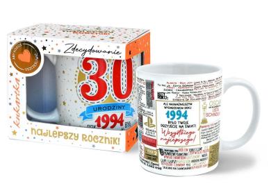 Opakowanie Kubek Premium Q Urodziny 30 (roczniki)