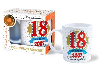 Opakowanie Kubek Premium Urodziny 18