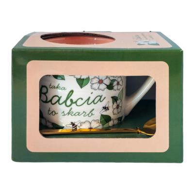 Opakowanie Kubek ryflowany z łyżeczką dla Babci