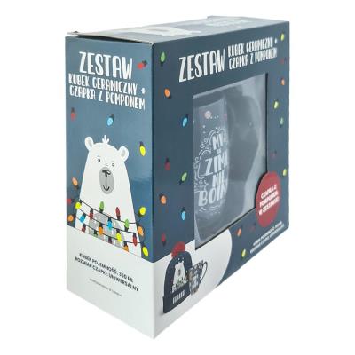 Opakowanie Kubek z czapką Brrr granat