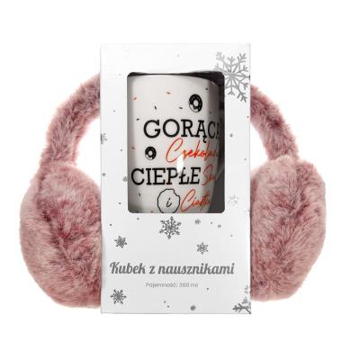 Opakowanie Kubek z nausznikami. Gorąca czekolada, ciepłe...