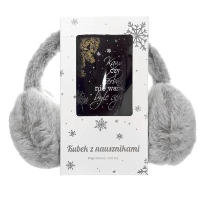 Opakowanie Kubek z nausznikami. Kawa czy herbata?