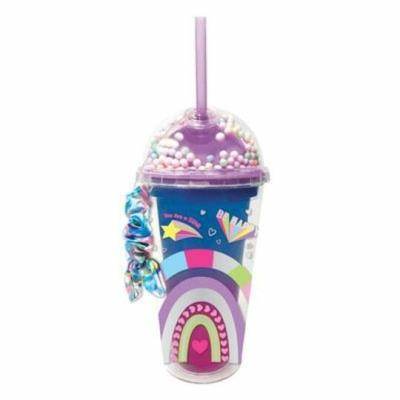 Opakowanie Kubek ze słomką zmieniający kolor tęcza