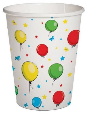 Opakowanie Kubki papierowe eko Balony 250ml 10szt