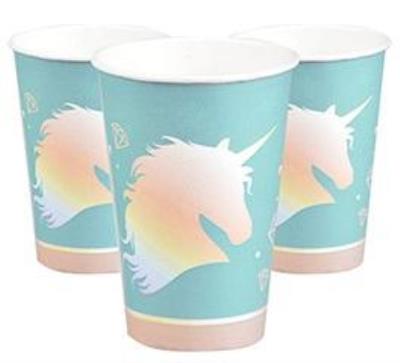 Opakowanie Kubki papierowe Jednorożec 8szt