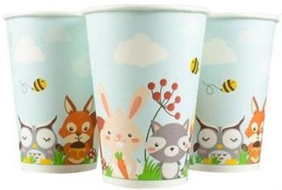 Opakowanie Kubki papierowe Leśne zwierzątka 8szt