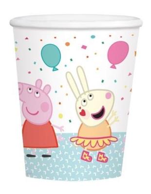 Opakowanie Kubki papierowe Świnka Peppa 250ml 8szt