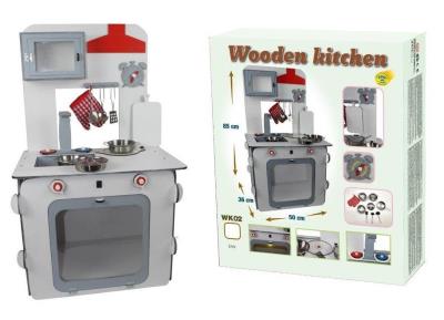 Opakowanie Kuchnia drewniana szara