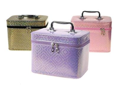 Opakowanie Kuferek L z lusterkiem na zamek 23x17x15cm MIX