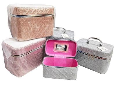 Opakowanie Kuferek L z lusterkiem na zamek 23x17x15cm MIX